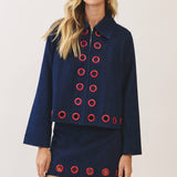 Grommet Denim Set