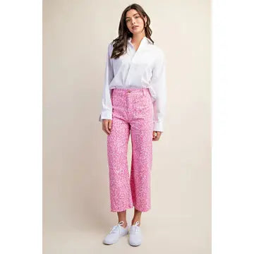 Pink Leopard Pint Pants