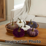 Large Velvet Pumpkin