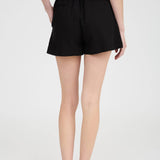 HIGH WAIST FRONT PLEAT SHORTS