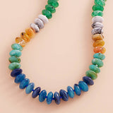 Ombre Oval Disk Beaded Necklace