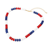 Patriotic Beaded Necklace