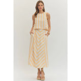 Striped Midi Set