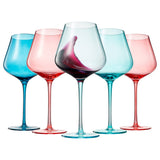 Beaches of St. Barth Wine Glasses S/5