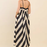Bold Stripes Maxi Dress