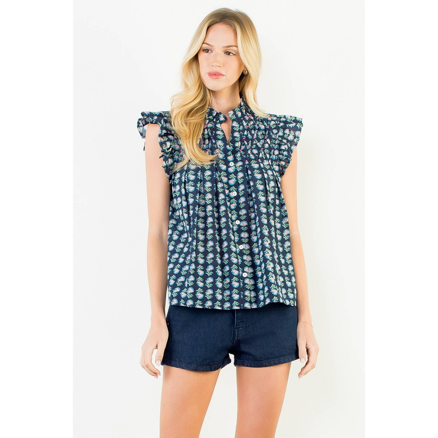 Flutter Sleeve Button Top