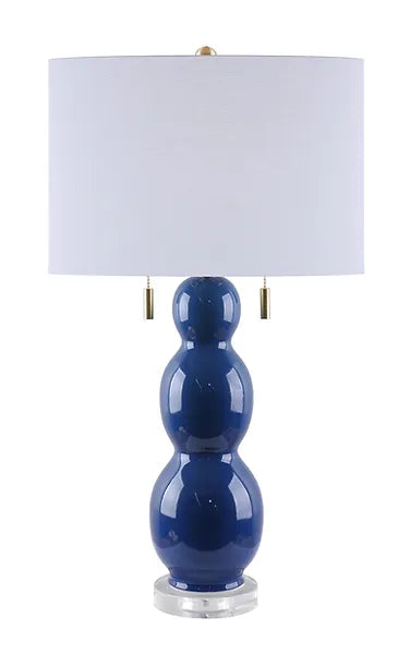 Navy Triple Lamp