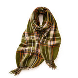 Classic Plaid Fringe Scarf
