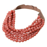 Marbled Faceted Magnetic Necklace