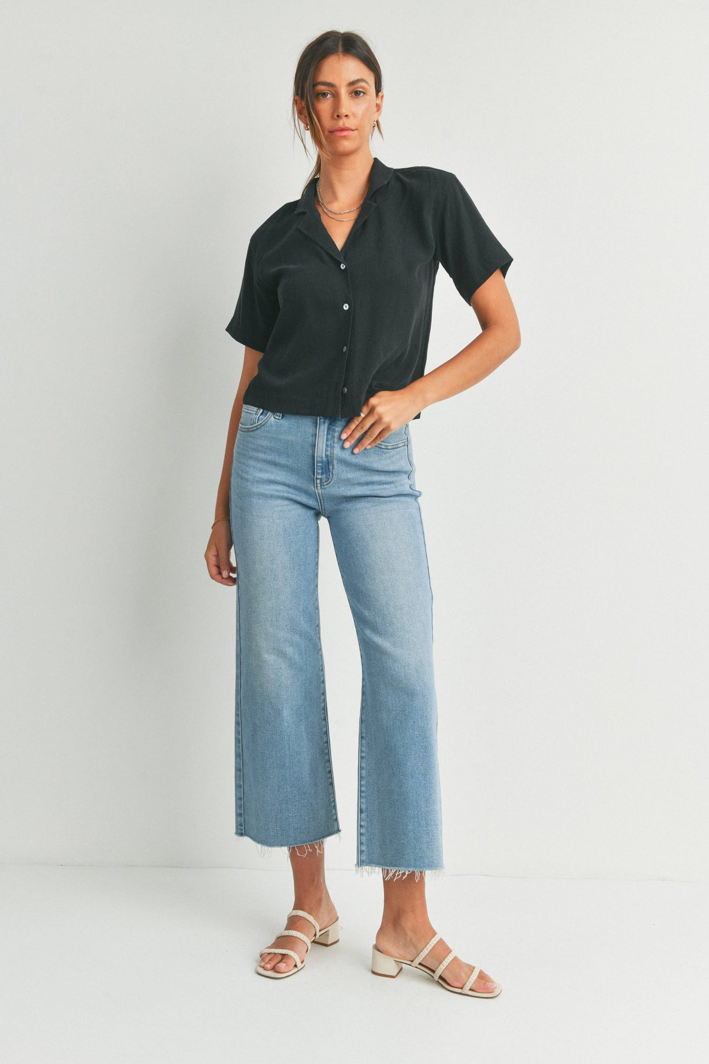 Slim Wide Leg Jean