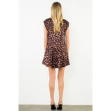 Animal Print Satin Dress
