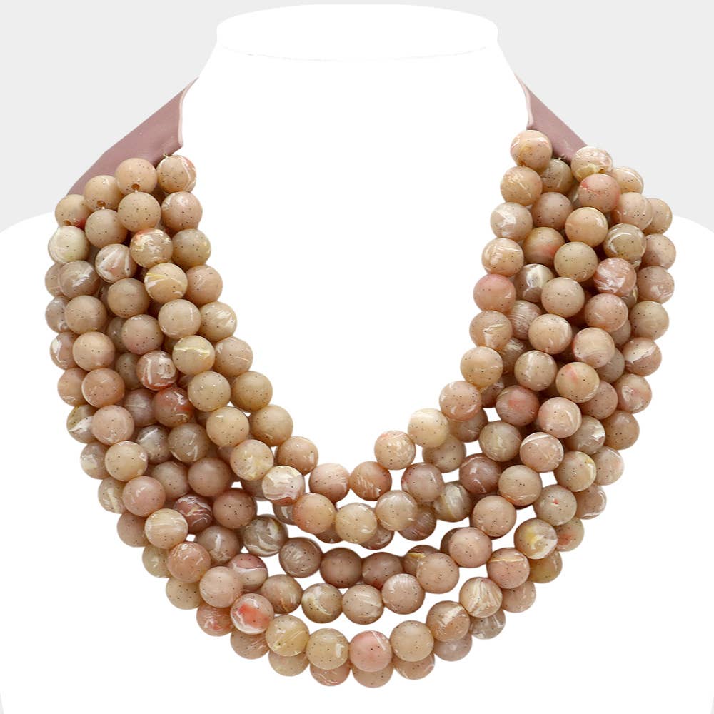 Chunky Acrylic Bead Necklace