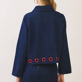 Grommet Denim Set