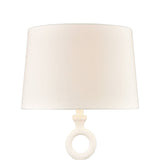 Hammered White Table Lamp