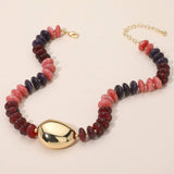 Chunky Pebble Resin Necklace