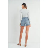 Lt Blue Denim Short