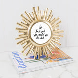 Gold Starburst Picture Frame