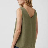 Stud Strap V-neck Top