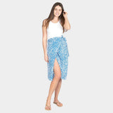 Animal Patterned Midi Wrap Skirt