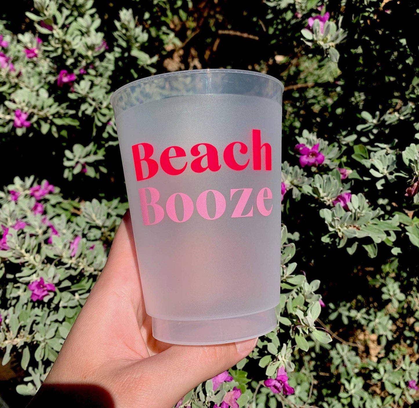 Beach Booze Frosted Cups