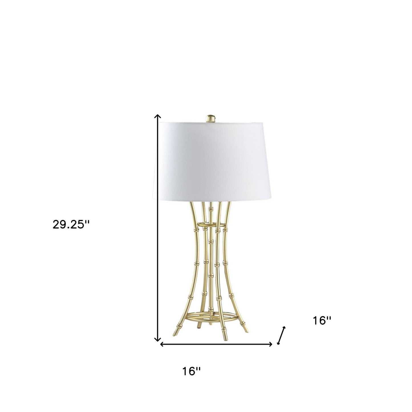 Gold Bamboo  Lamp