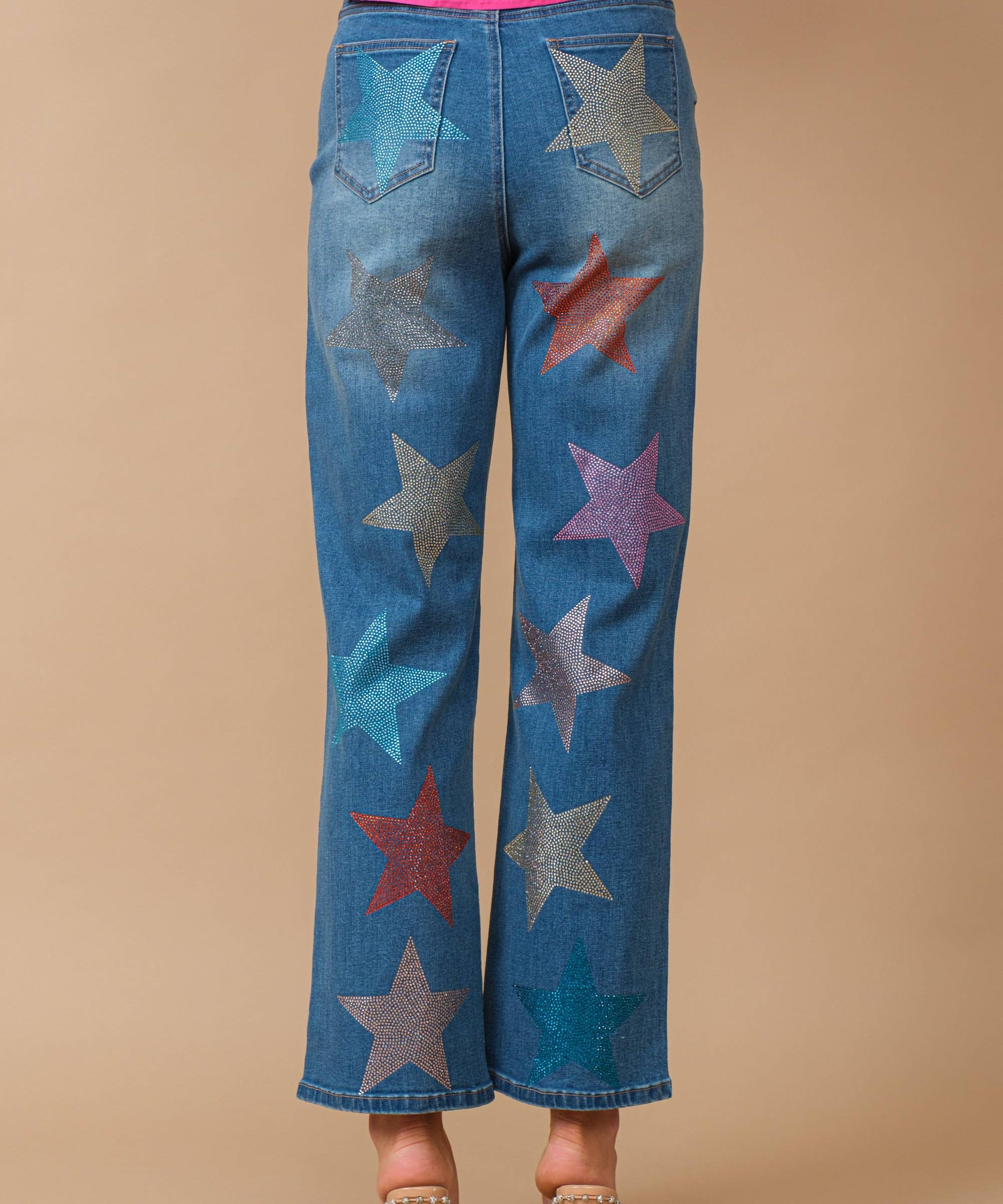 Star Rhinestone Jeans