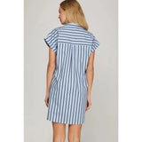 Woven Striped Dress