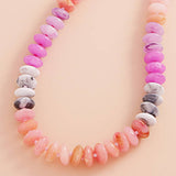 Ombre Oval Disk Beaded Necklace
