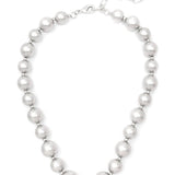 Matte Metal Beaded Collar Necklace