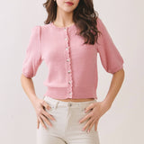 Mini Button Front Cardigan