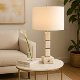 Stacked Marble Cube Lamp