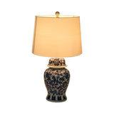 Blue/White 25 in Temple Jar Lamp