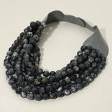 Marbled Faceted Magnetic Necklace