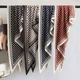 Polka Dot Pattern Silk Scarf