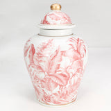 Tropical Leaf Ginger Jar