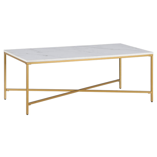 White And Gold Coffee Table