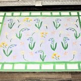 Lavender Flowers Bamboo Mat