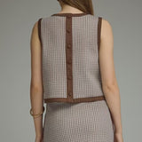 Brown Gingham Set