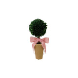 Boxwood Tree w/ Pink Bow