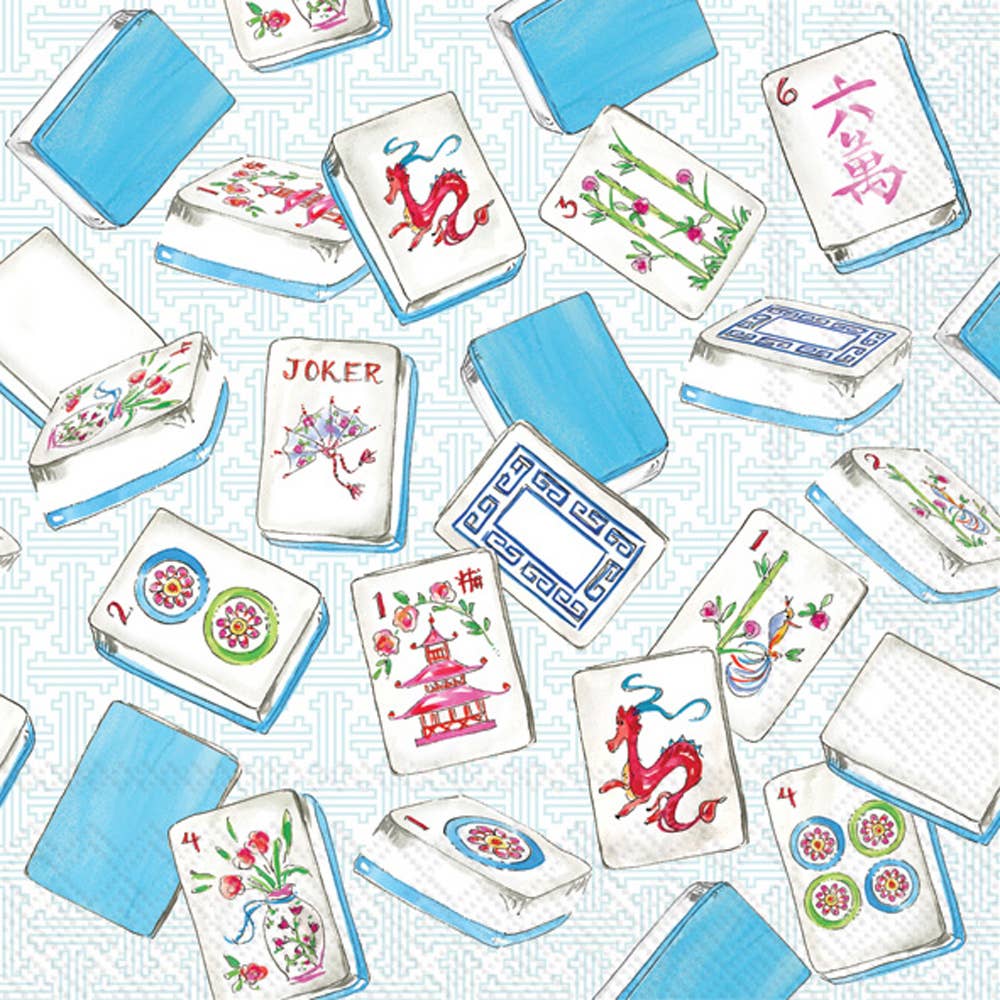 Mahjong Paper Cocktail Napkin