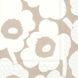 Unikko Linen Cream Cocktail Napkin