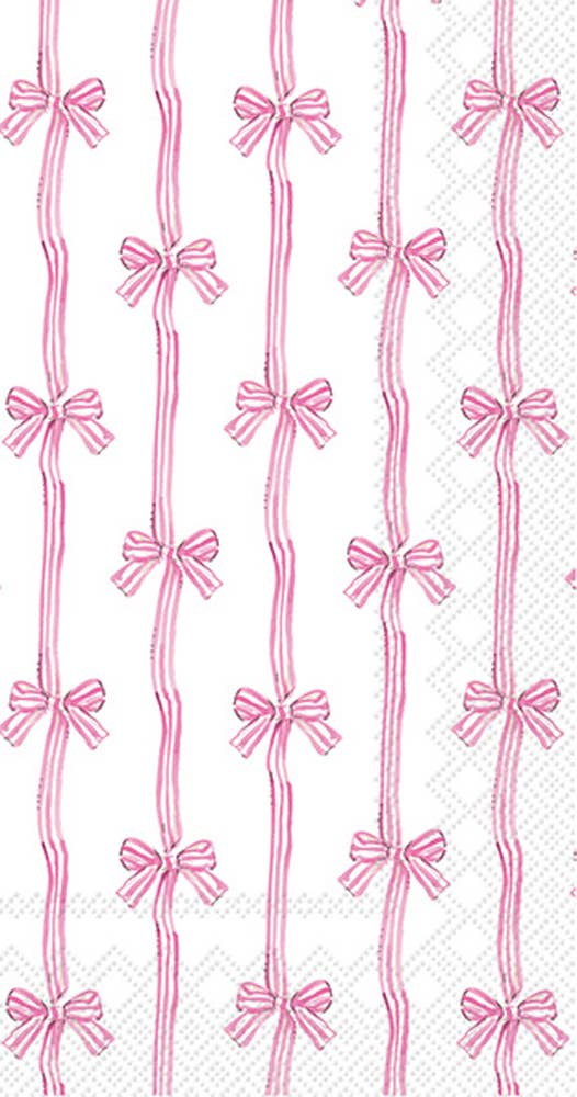 Toile Pink Guest Towels