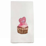 Valentine Cupcake Dishtowel