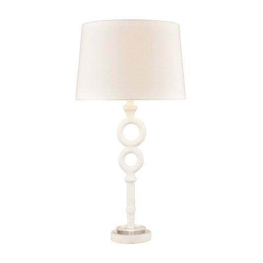 Hammered White Table Lamp