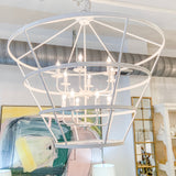 White Gesso Cage Lantern