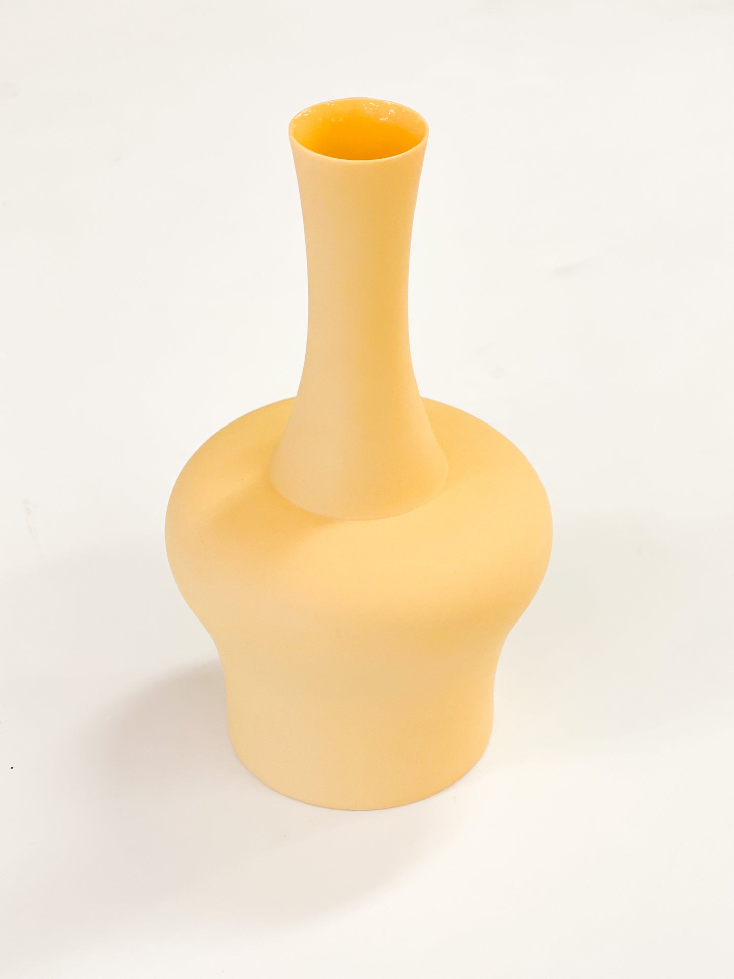 Porcelain Mini Archer Vase-Butter Yellow