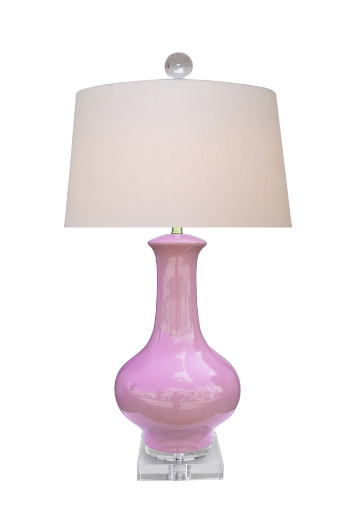 Lavender Jar Lamp 29"