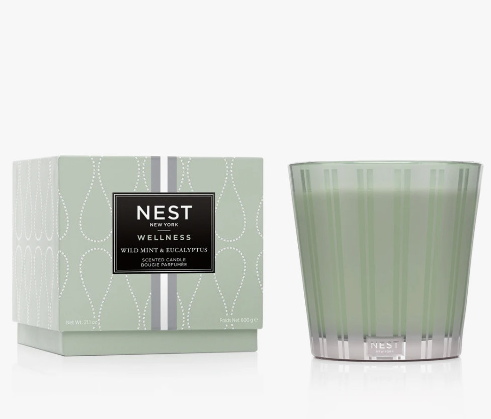 NEST Wild Mint & Eucalyptus 3-Wick Candle