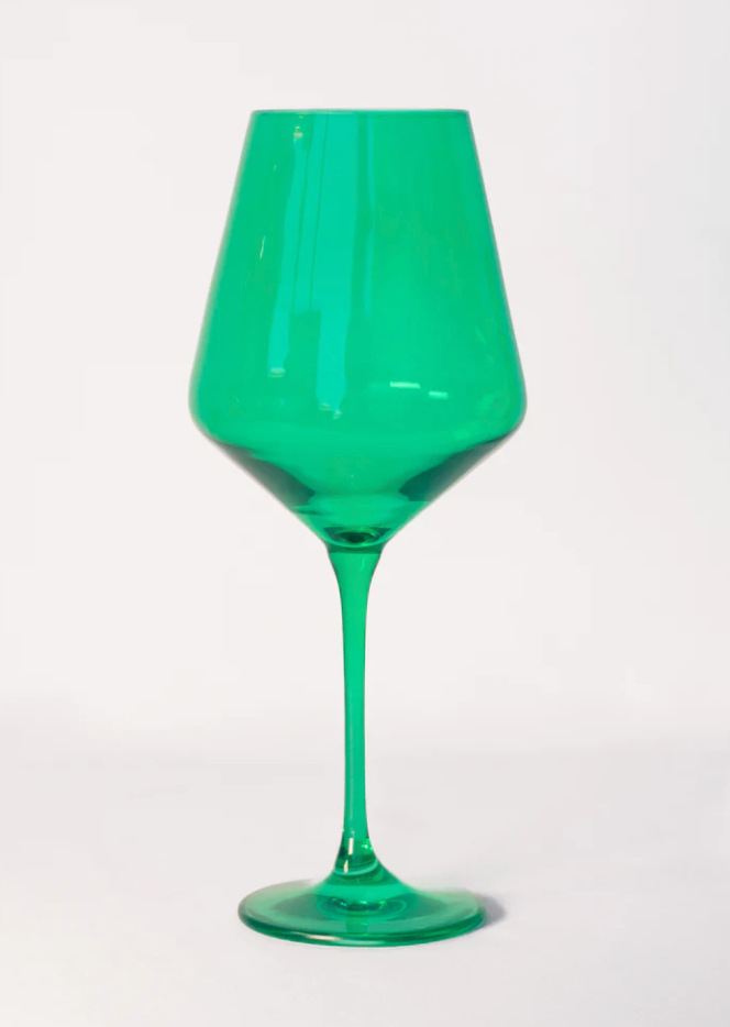 Estelle Colored Wine Glass Stemware