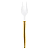 Cocktail Fork White/Gold